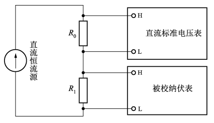 電流電壓轉(zhuǎn)換法校準(zhǔn)線路圖